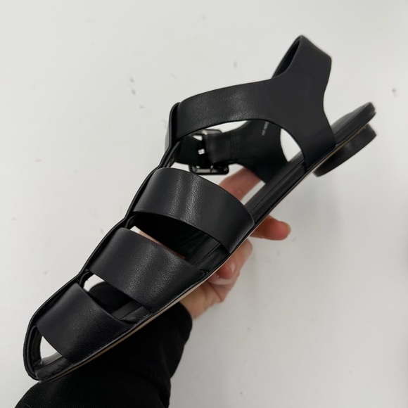 NEW Everlane Black Leather Fisherman Day Sandal in Size 9 - Picture 9 of 14